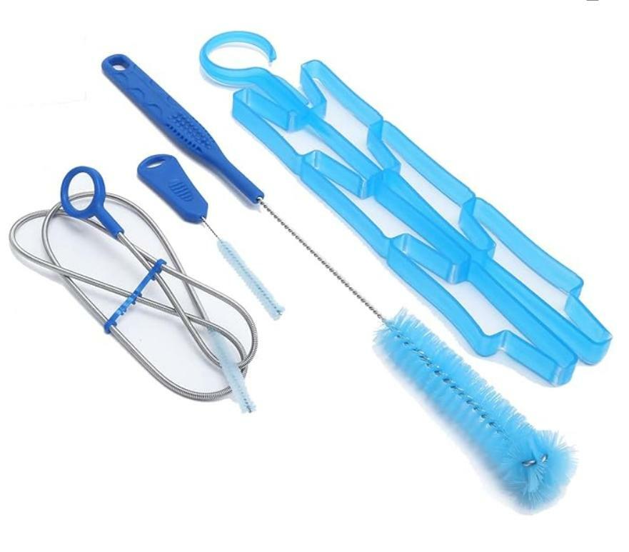 Hydration Bladder Cleaning Kit, Stainless Steel Water Bladder Cleaning Kit Outdoor Flexible Nylon for Outdoor Hiking