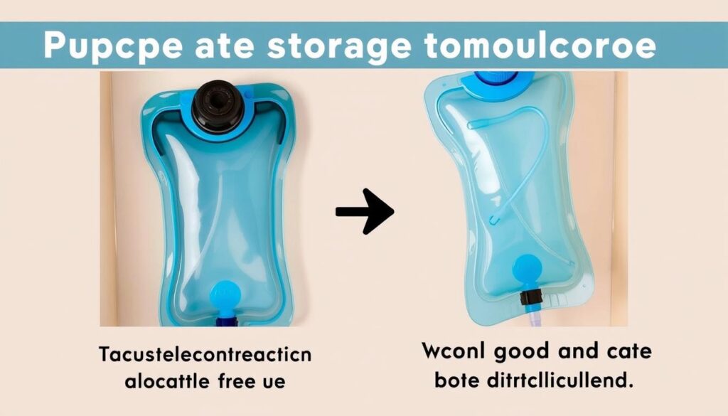 Proper storage of a clean hydration bladder